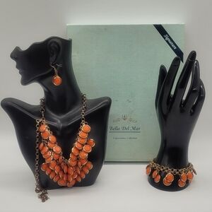 Vintage Bella Del Mar Orange Signature Collection 3pcs​​​